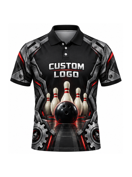 Graphite Mechanism Vault custom Bowling team shirt - front logo preview