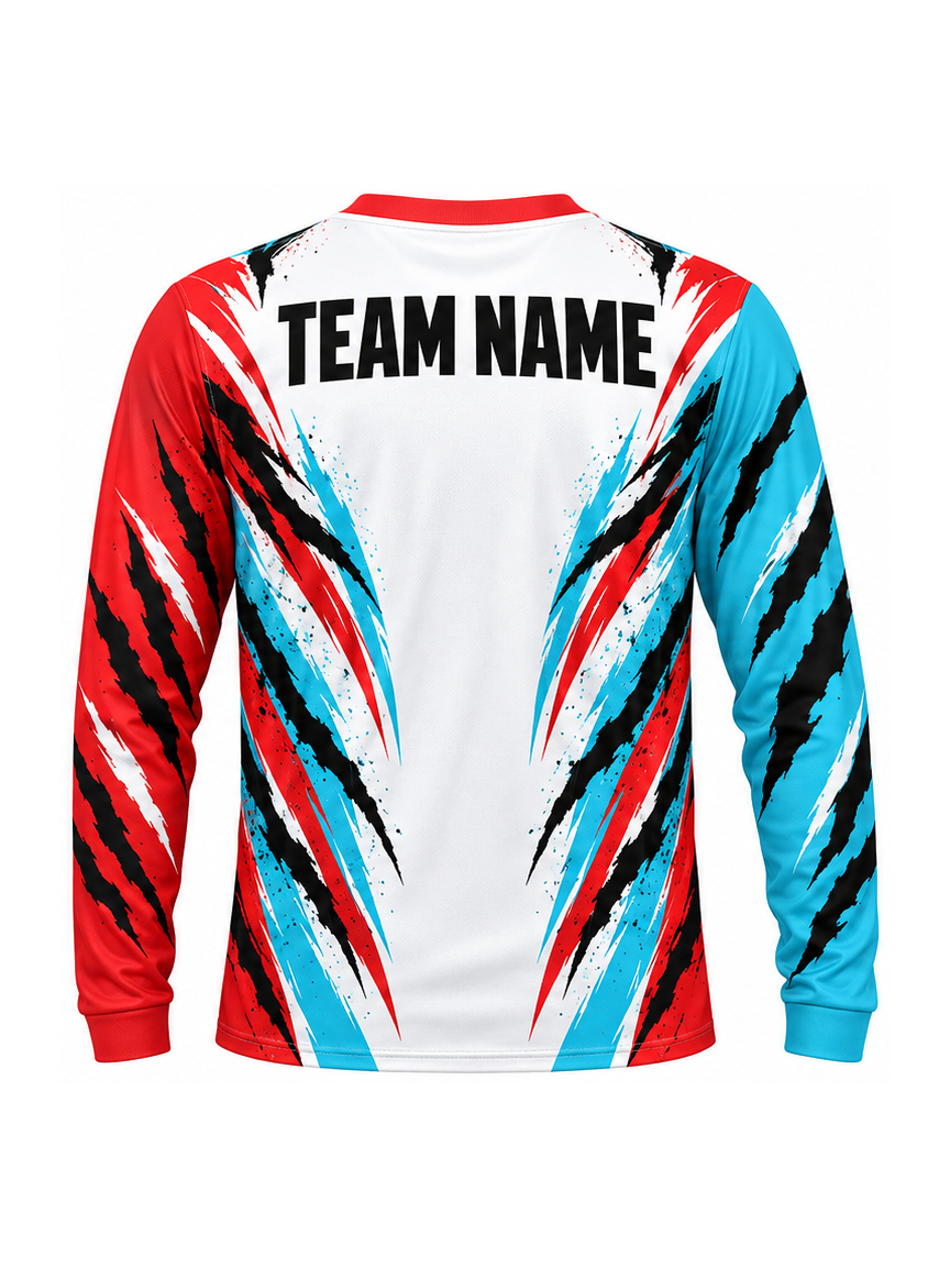 Tropic Clawline custom Motocross team shirt - back team name preview