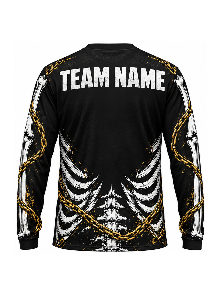 Bonechain Circuit custom Motocross team shirt - back team name preview