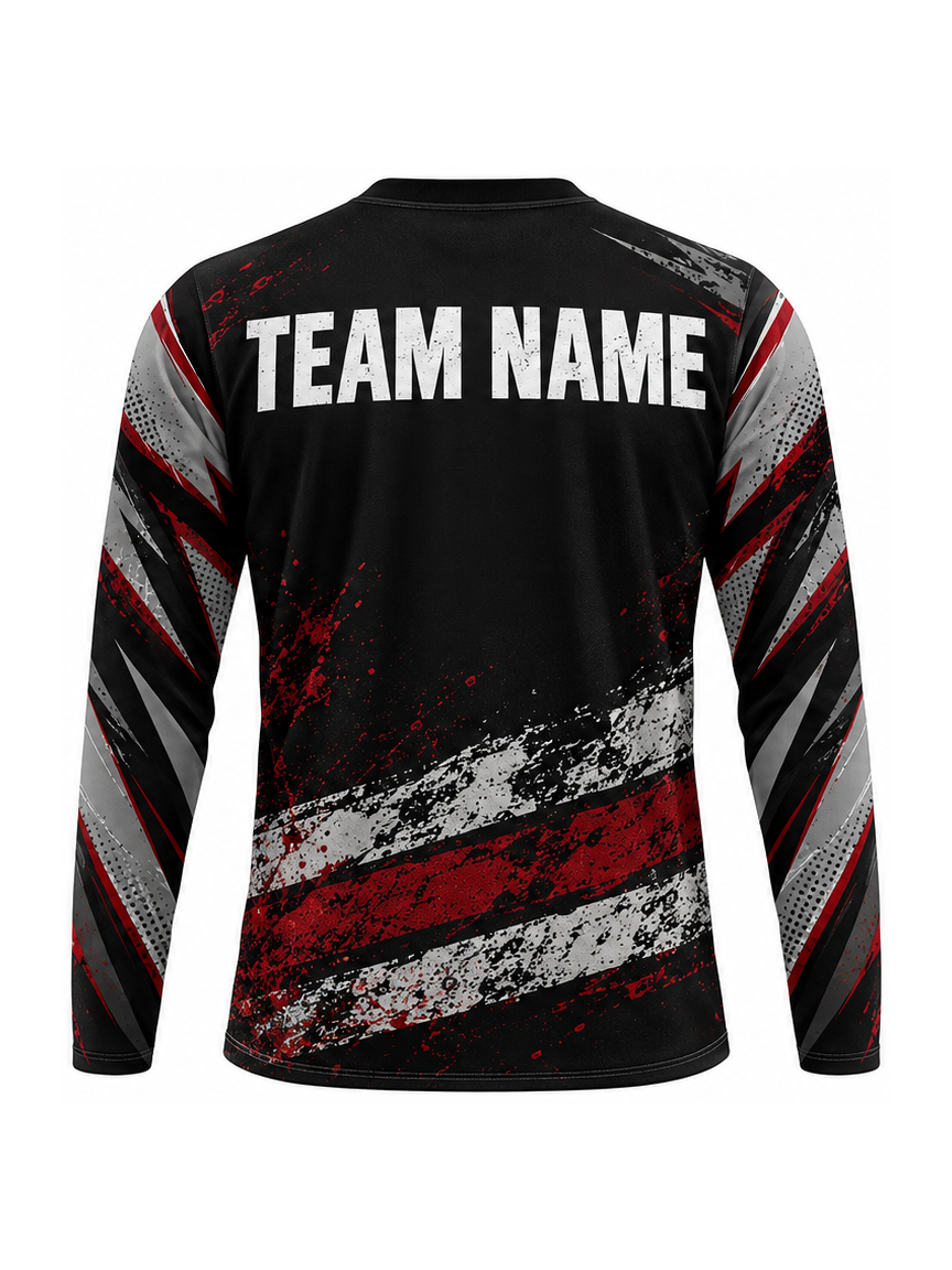 Freedom Berm Charge custom Motocross team shirt - back team name preview