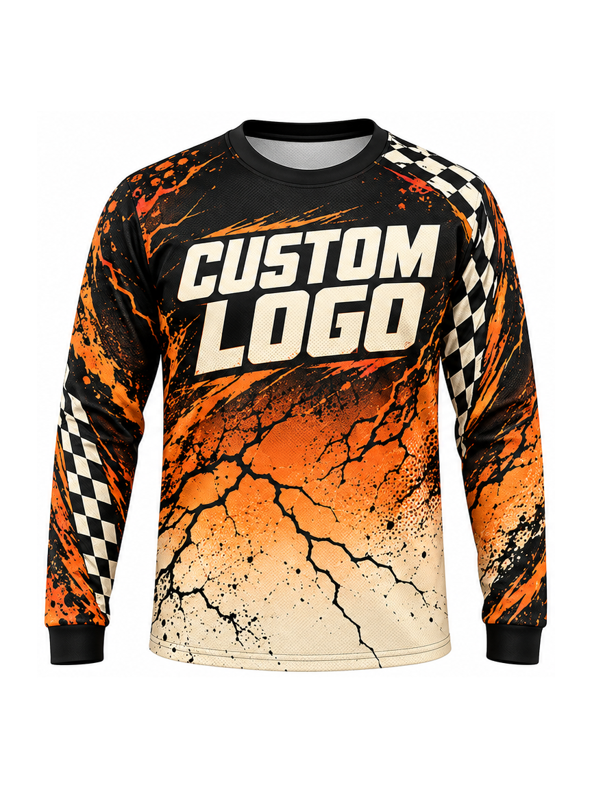 Ember Shockwave custom Motocross team shirt - front logo preview