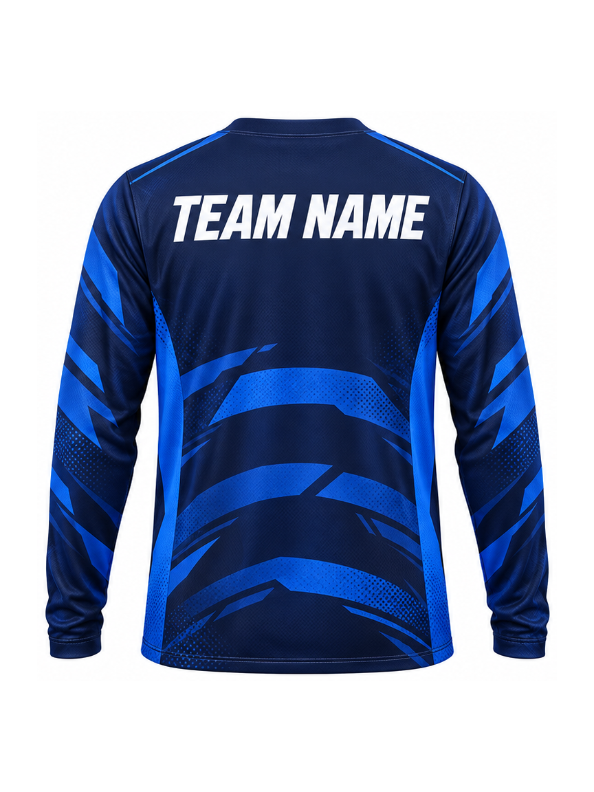 Indigo Echo Apex custom Motocross team shirt - back team name preview