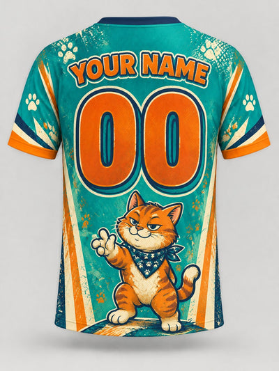 Back of the jersey with the placeholder name and number area
