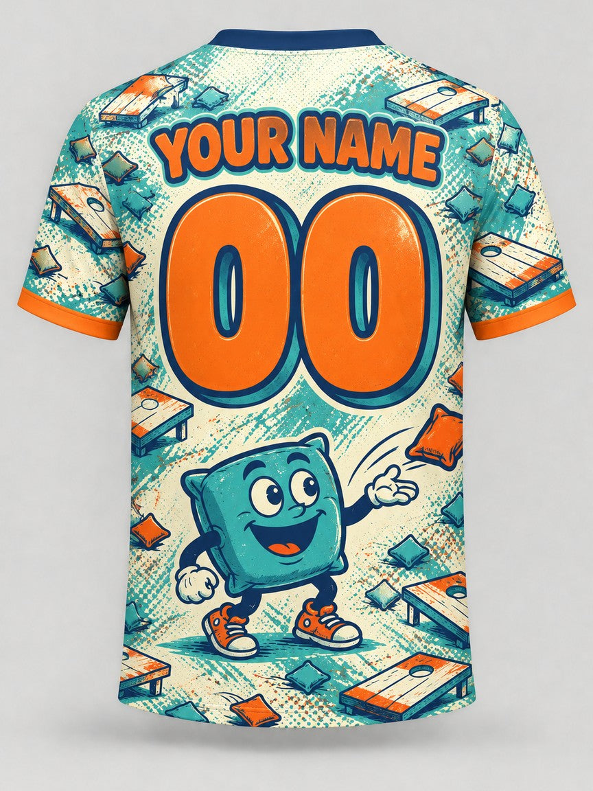 Bag Buddy custom cornhole jersey - back view