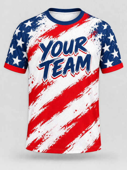 Brush Flag custom cornhole jersey - front view