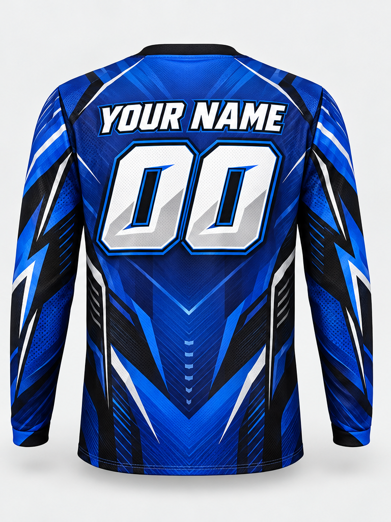 Cobalt Arrowpoint Custom Dirt Bike Jersey - back view