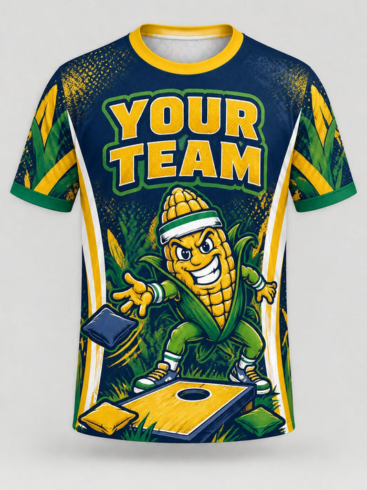 Cob Toss custom cornhole jersey - front view