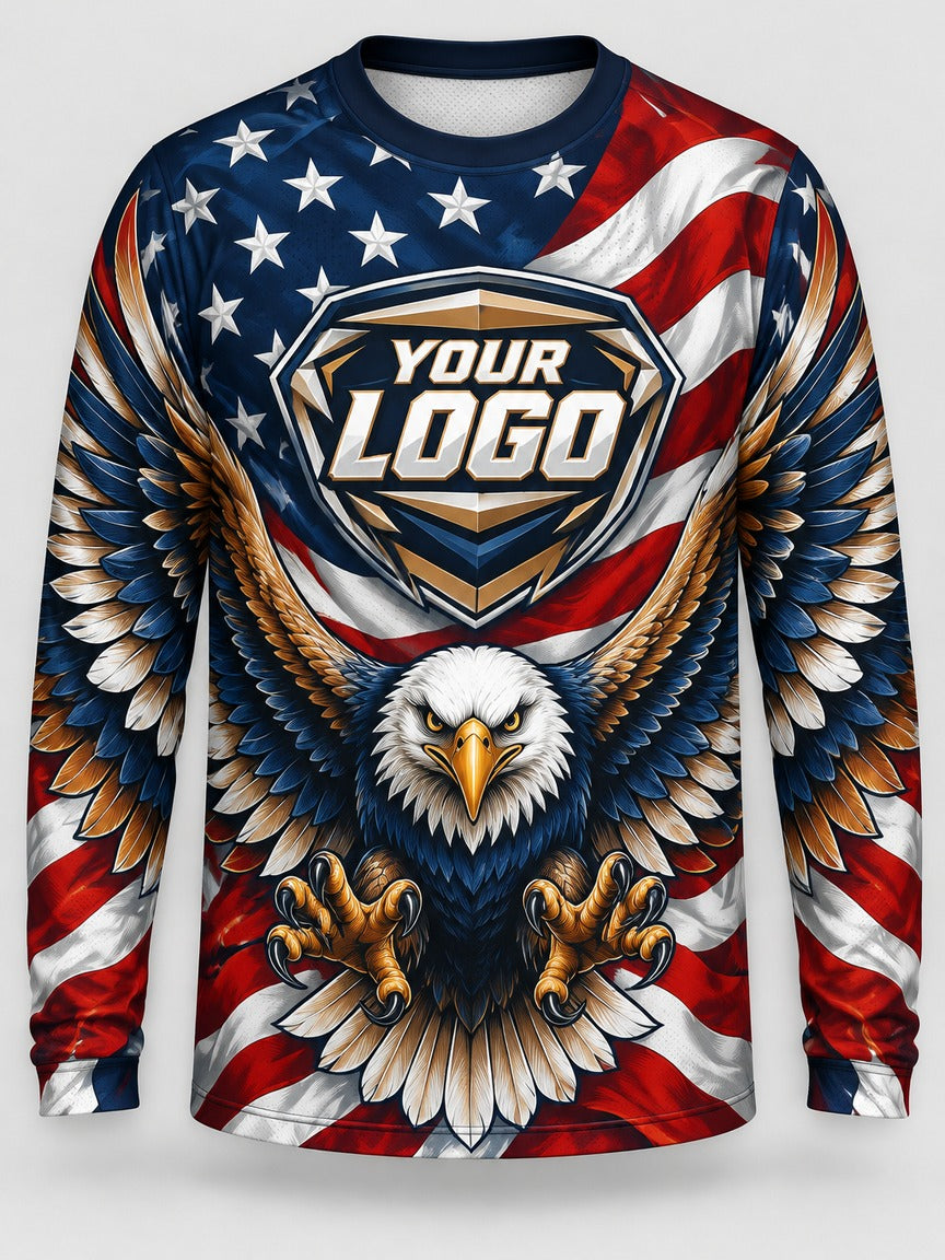 Eagle Spread custom motocross jersey - front view