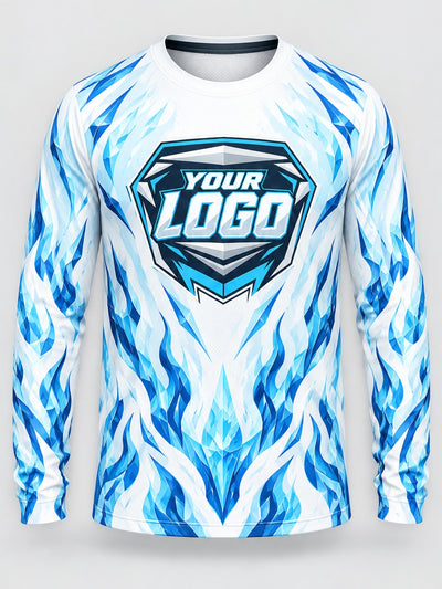 Front of the jersey with the placeholder logo area
