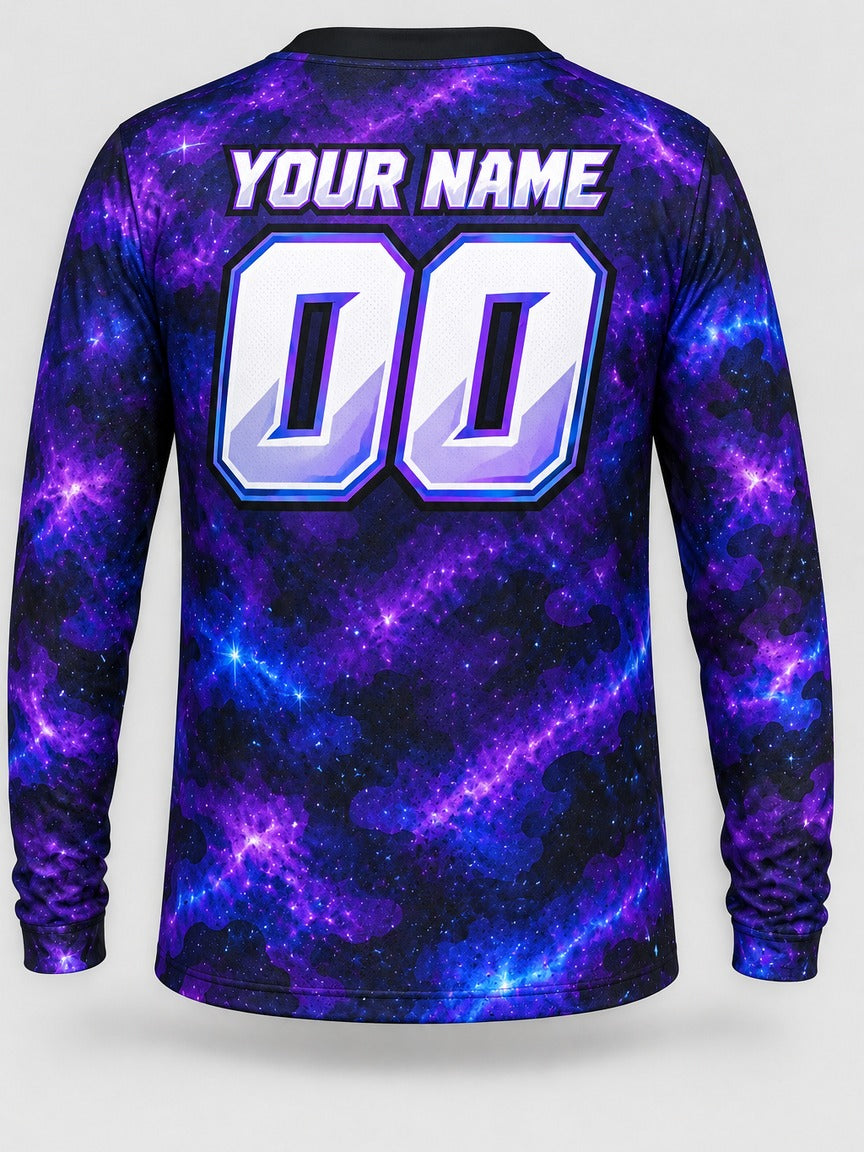 Galaxy Camo custom motocross jersey - back view