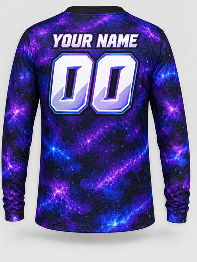 Back of the jersey with the placeholder name and number area