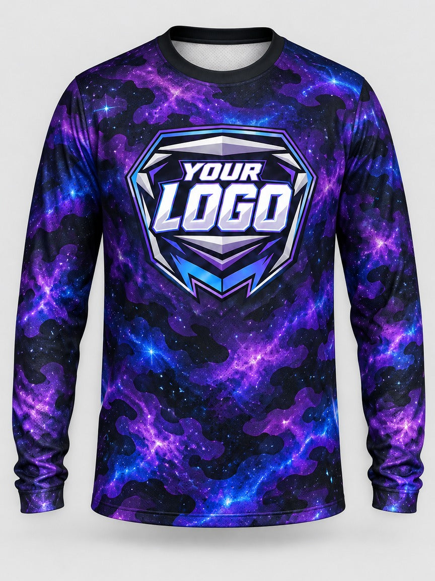 Galaxy Camo custom motocross jersey - front view