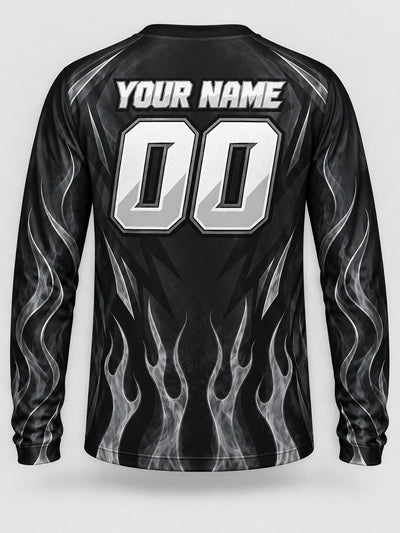Back of the jersey with the placeholder name and number area