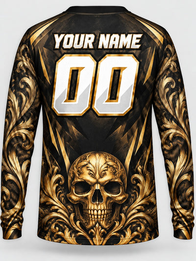 Back of the jersey with the placeholder name and number area
