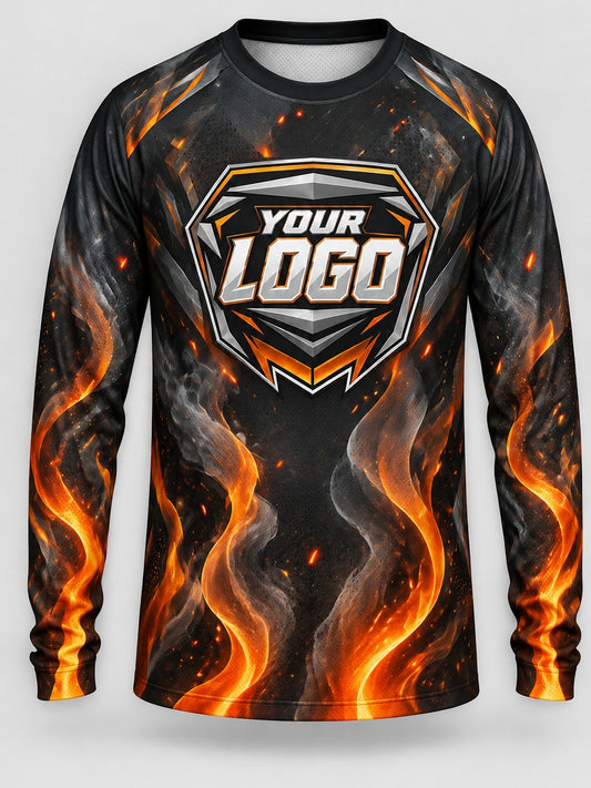 Gunmetal Ember custom motocross jersey - front view