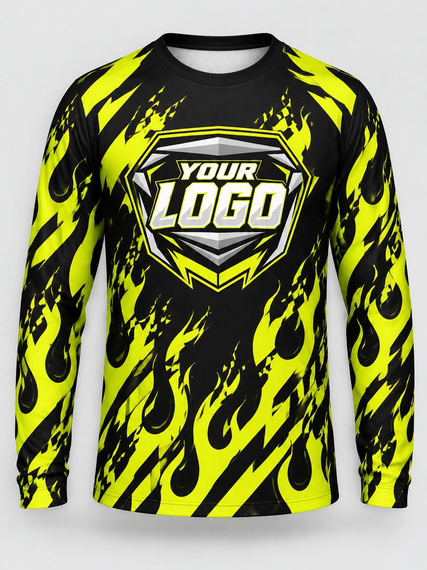 Hi-Vis Hazard custom motocross jersey - front view