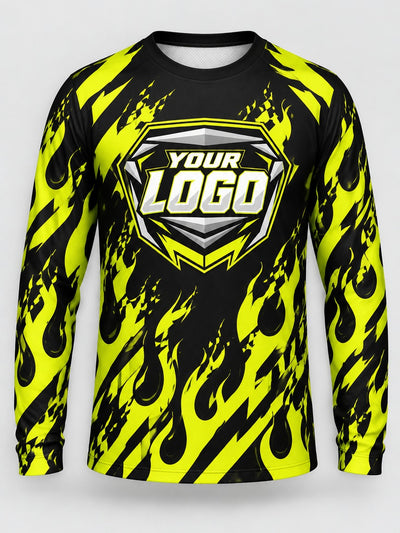 Front of the jersey with the placeholder logo area
