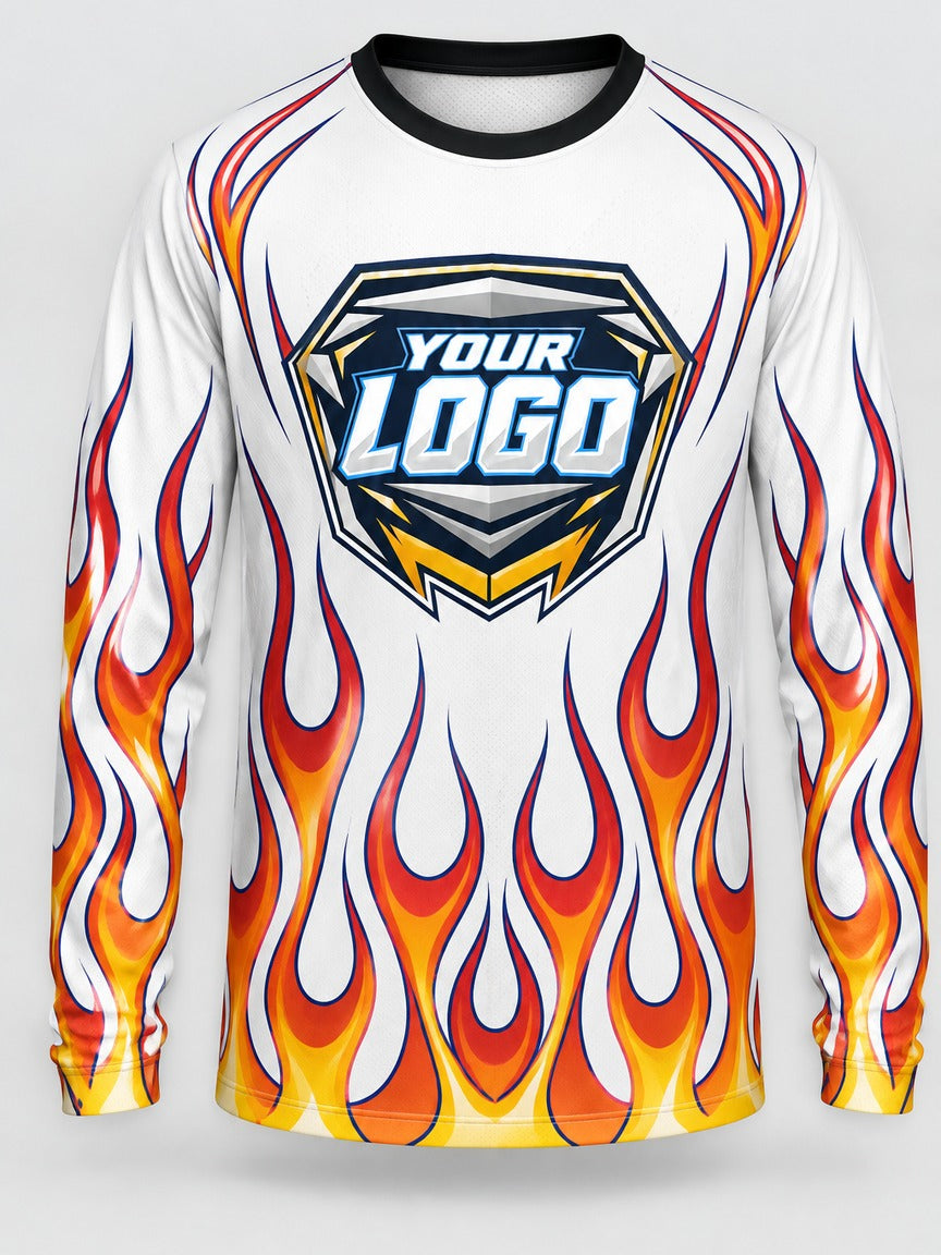 Hot Rod Pinstripe custom motocross jersey - front view