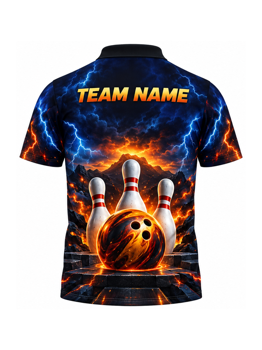 Storm Kiln Horizon custom Bowling team shirt - back team name preview