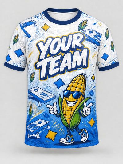 Front of the jersey with the placeholder team name area