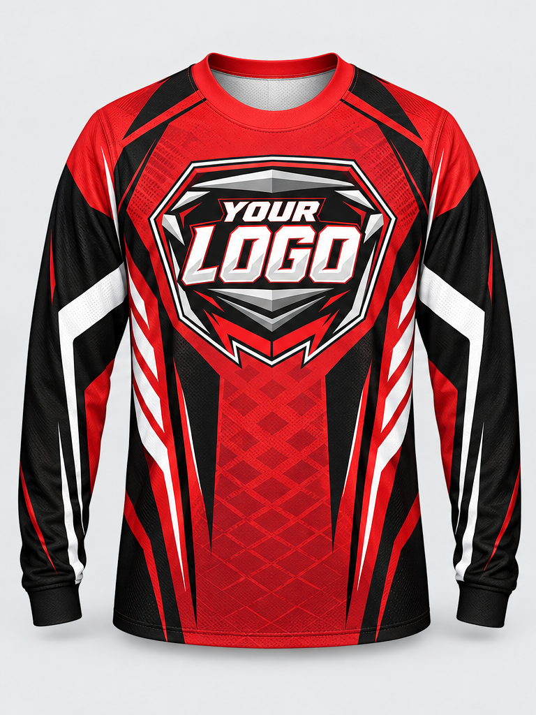 Scarlet Diamond Custom Dirt Bike Jersey - front view