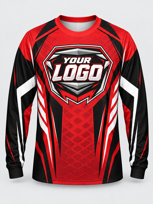 Scarlet Diamond Custom Dirt Bike Jersey - front view