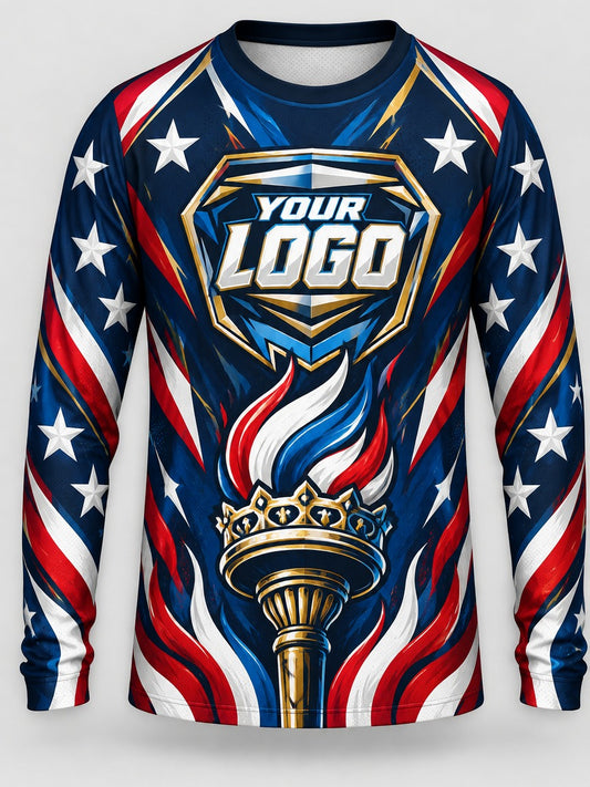 Liberty Torch custom motocross jersey - front view