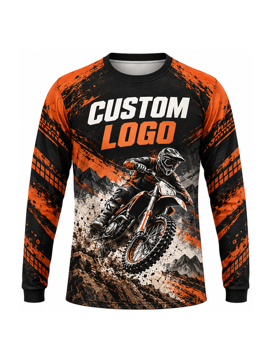 Dustline Charge custom Motocross team shirt - front logo preview