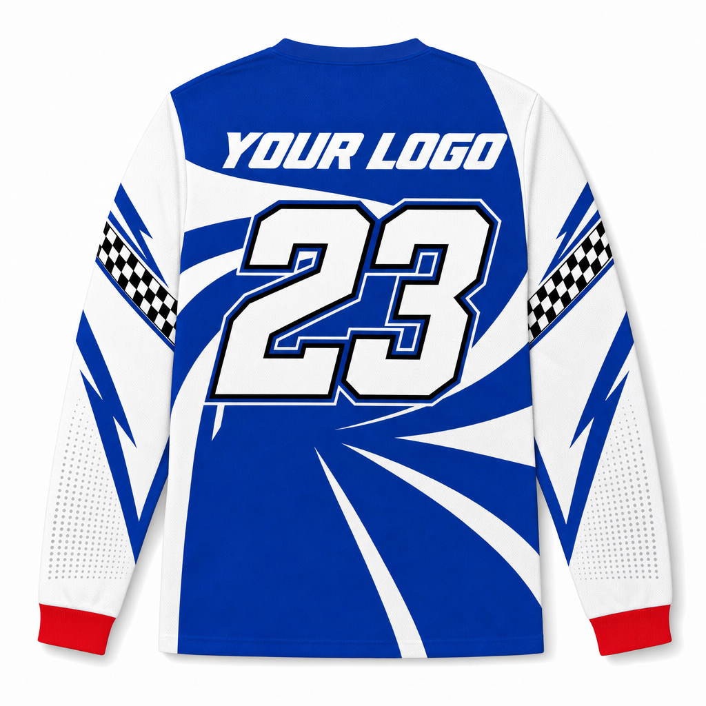 Cyclone Team Jersey, back, showing rider number placement