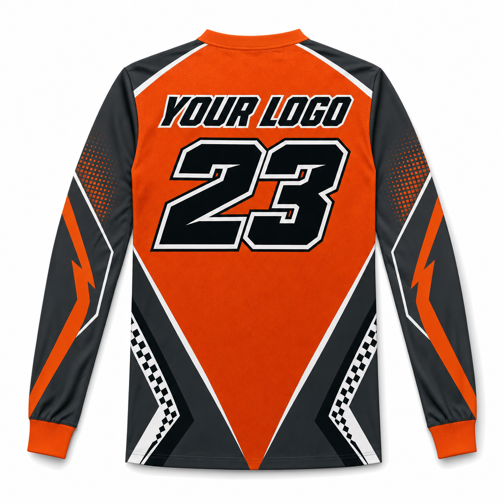 Forge Team Jersey, back, showing rider number placement