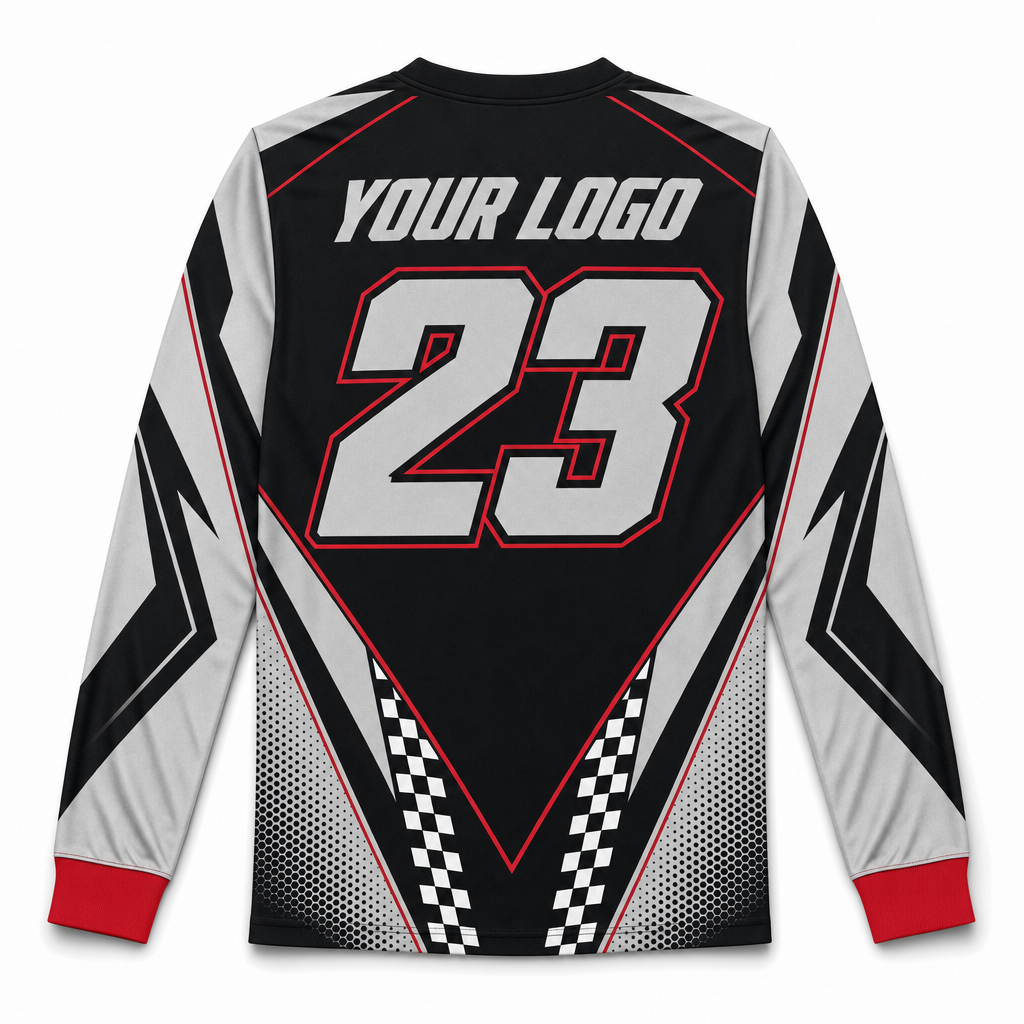 Onyx Team Jersey, back, showing rider number placement