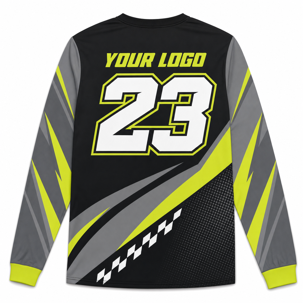 Volt Team Jersey, back, showing rider number placement