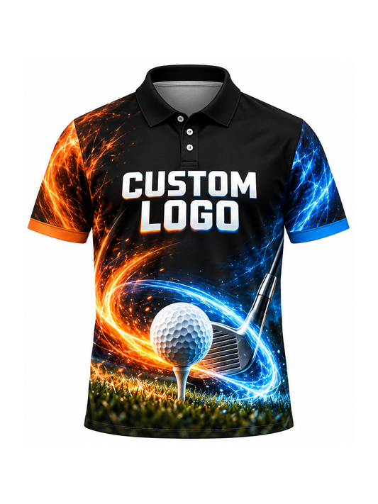 Elemental Fairway Arc custom Golf team shirt - front logo preview