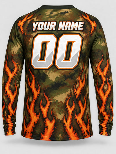 Back of the jersey with the placeholder name and number area