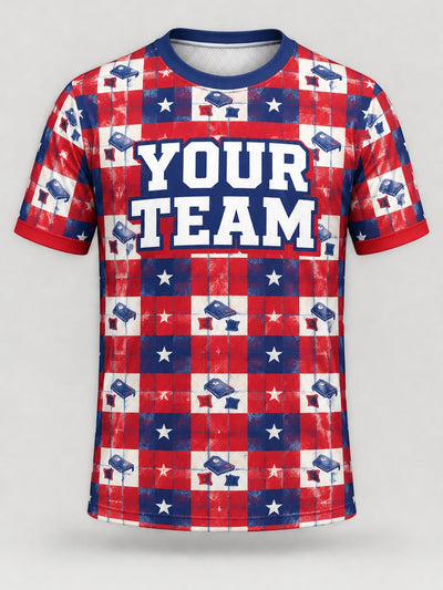 Front of the jersey with the placeholder team name area