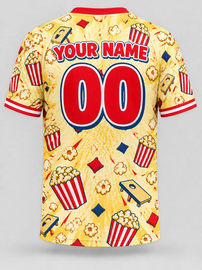 Back of the jersey with the placeholder name and number area