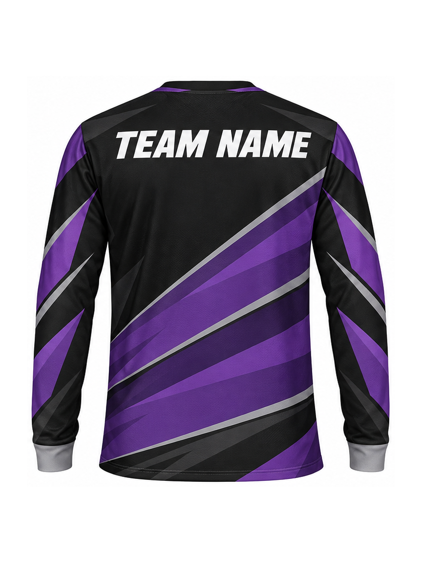 Amethyst Slipstream custom Motocross team shirt - back team name preview