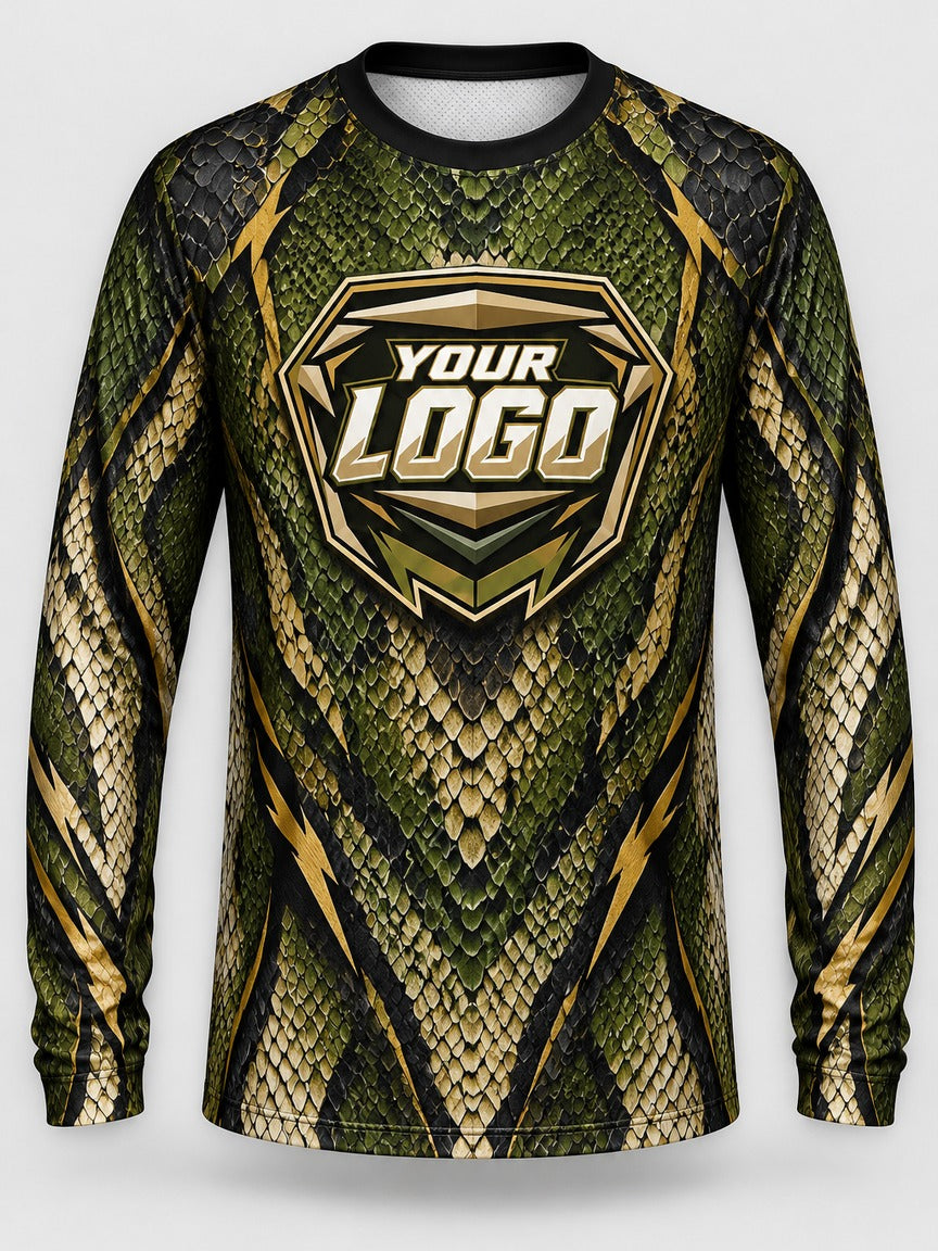 Python Scale custom motocross jersey - front view
