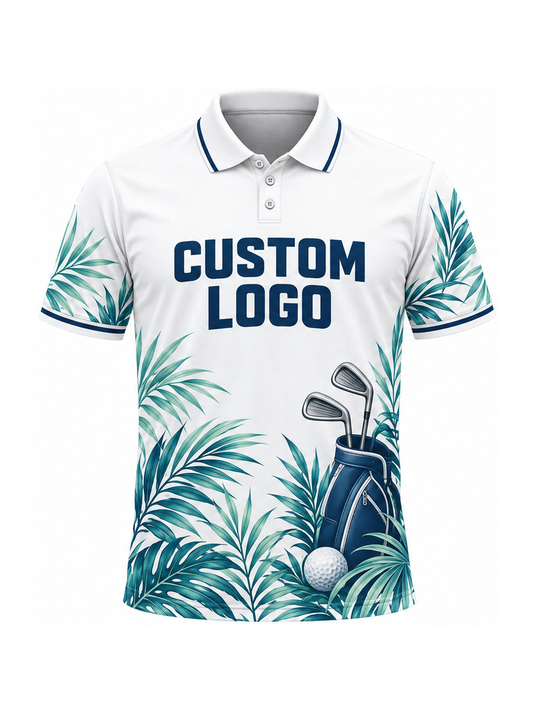 Mint Canopy Links custom Golf team shirt - front logo preview