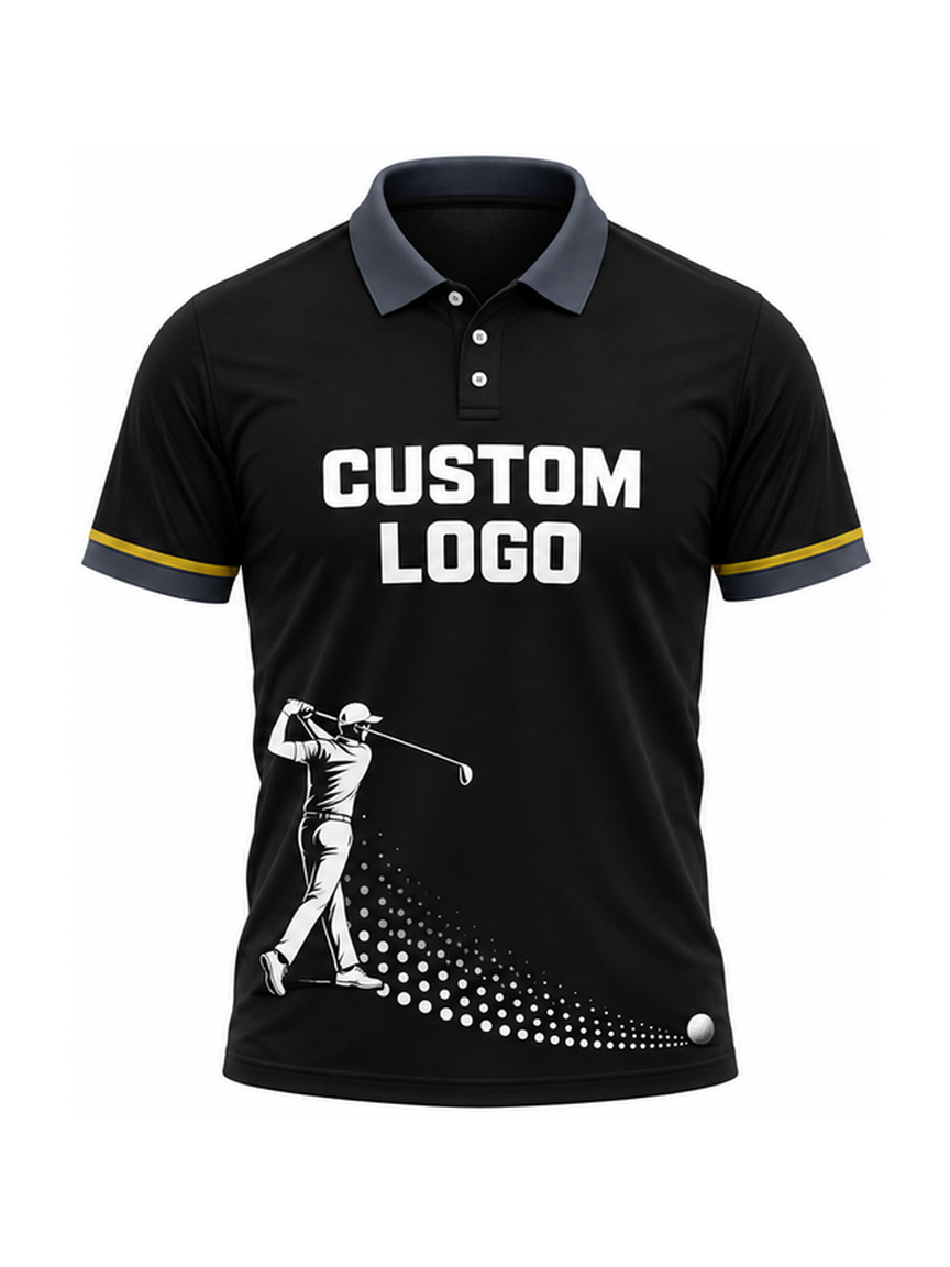 Graphite Tempo Swing custom Golf team shirt - front logo preview