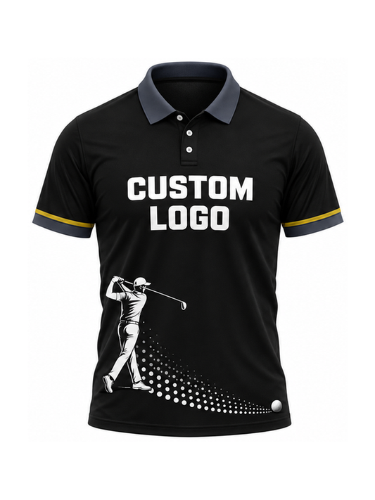 Graphite Tempo Swing custom Golf team shirt - front logo preview