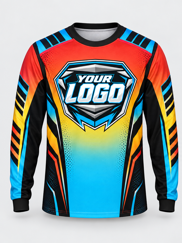 Solar Gradient custom motocross jersey - front view