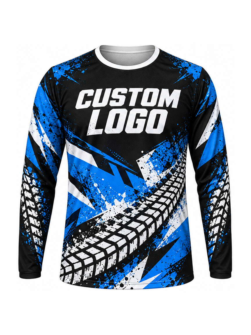 Cobalt Treadfield custom Motocross team shirt - front logo preview