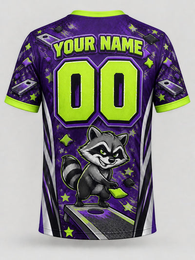 Back of the jersey with the placeholder name and number area