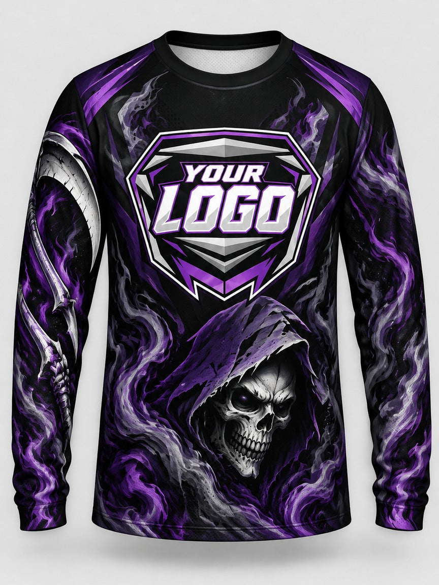 Reaper Skull custom motocross jersey - front view