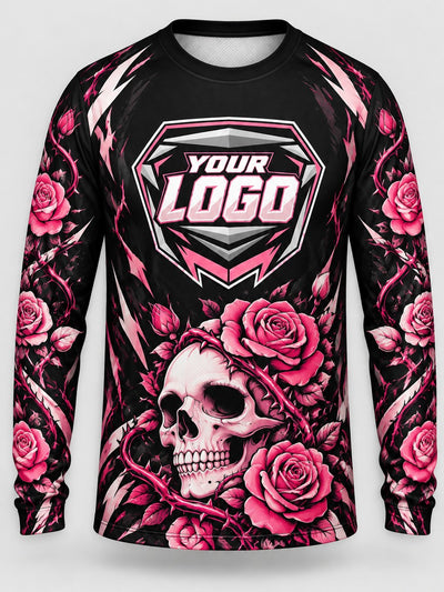Front of the jersey with the placeholder logo area
