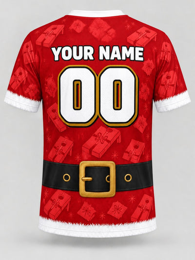 Back of the jersey with the placeholder name and number area