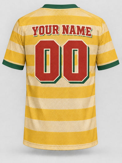 Back of the jersey with the placeholder name and number area