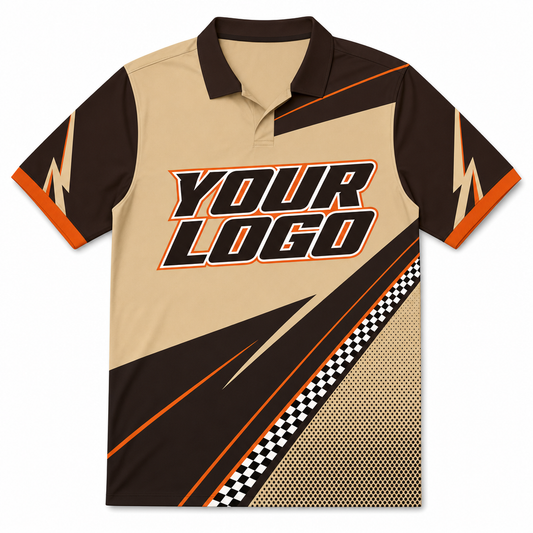 Dune Darts Shirt, front, colour-blocked with YOUR LOGO placeholder