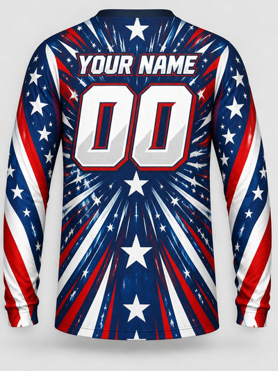 Back of the jersey with the placeholder name and number area